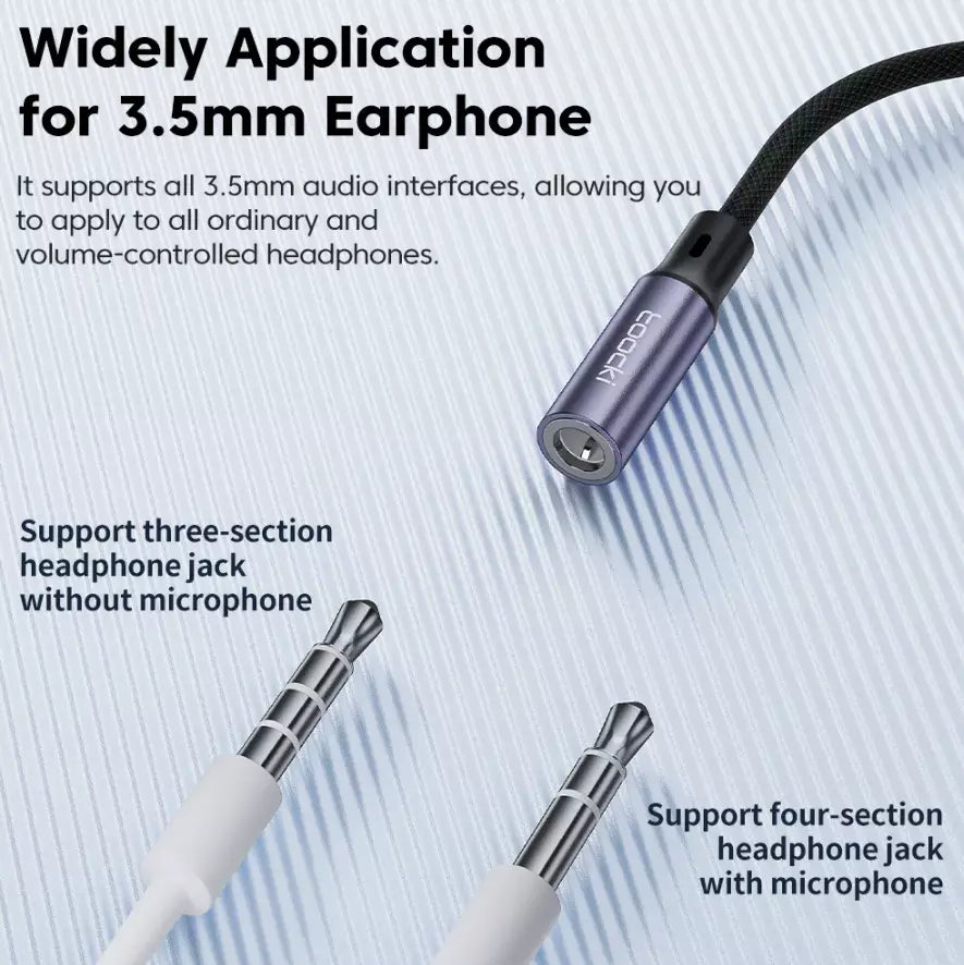 USB-C Audio Adapter 3,5mm Aux Klinke Kopfhörer Buchse Kabel für Samsung iPhone 15