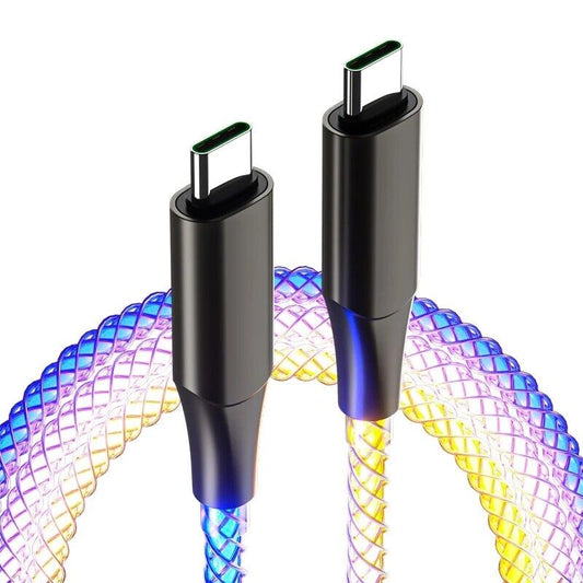 USB-C RGB Kabel PD 60W Schnellladekabel⚡Typ-C Gamer Ladekabel