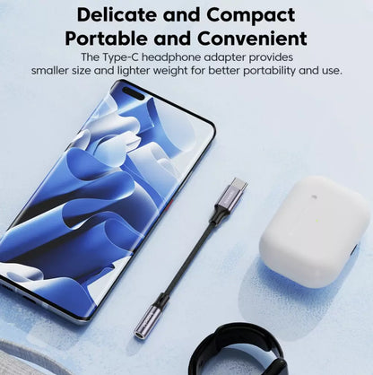 USB-C Audio Adapter 3,5mm Aux Klinke Kopfhörer Buchse Kabel für Samsung iPhone 15